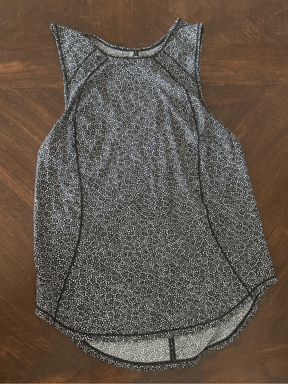 lululemon athletica Black & White Speckle Racerback Tank